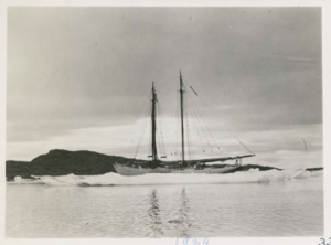 Image of Bowdoin in the ice